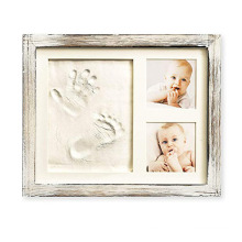 New Design Custom 9*11 Baby Hand and Footprint Kit in Rustic Farmhouse Frame Sweet Memory Picture Frame